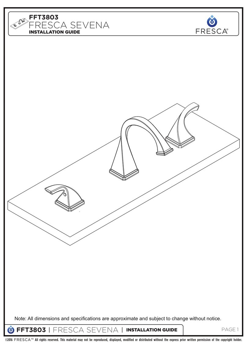 Fresca SEVENA FFT3803 installation guide