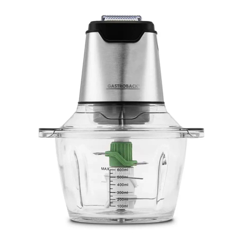 Gastroback Design Mini Chopper Plus operating instructions