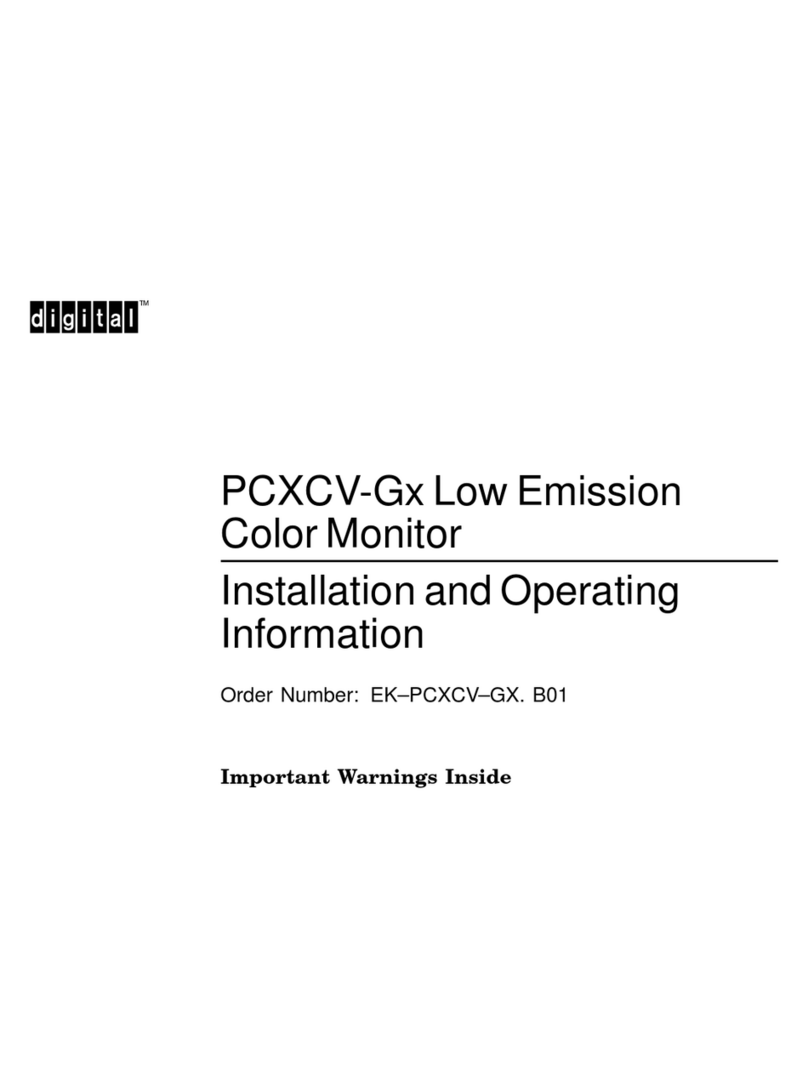 Digital Equipment PCXCV-Gx User manual Digital Equipment PCXCV-Gx User manual