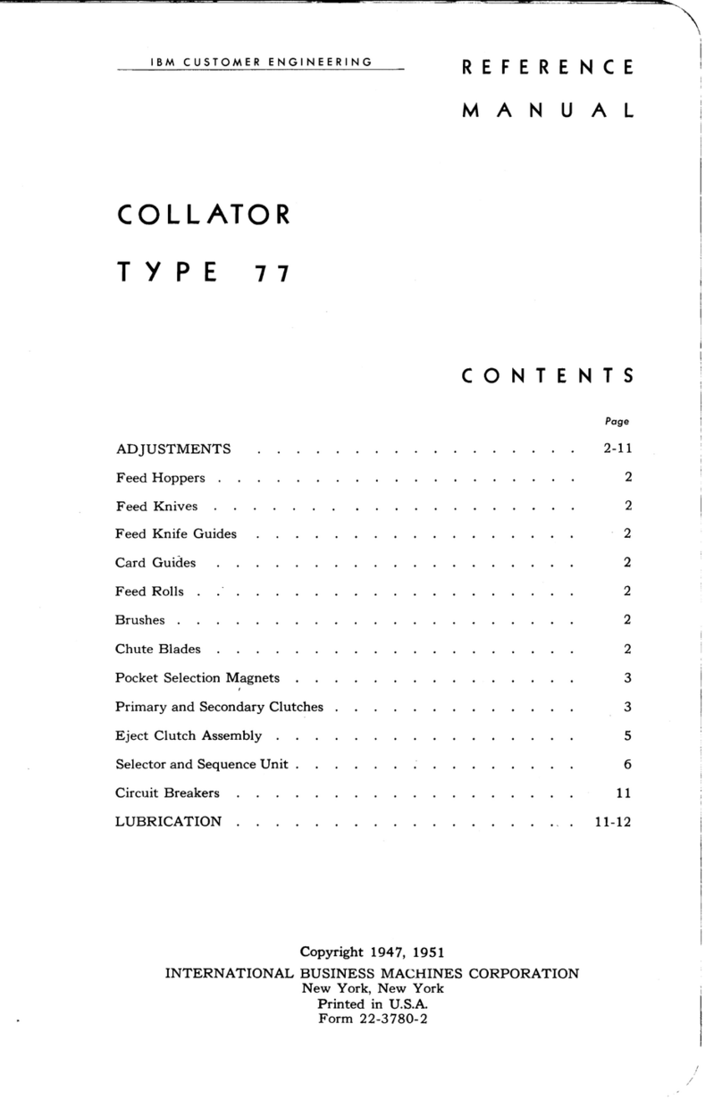 IBM 77 User manual