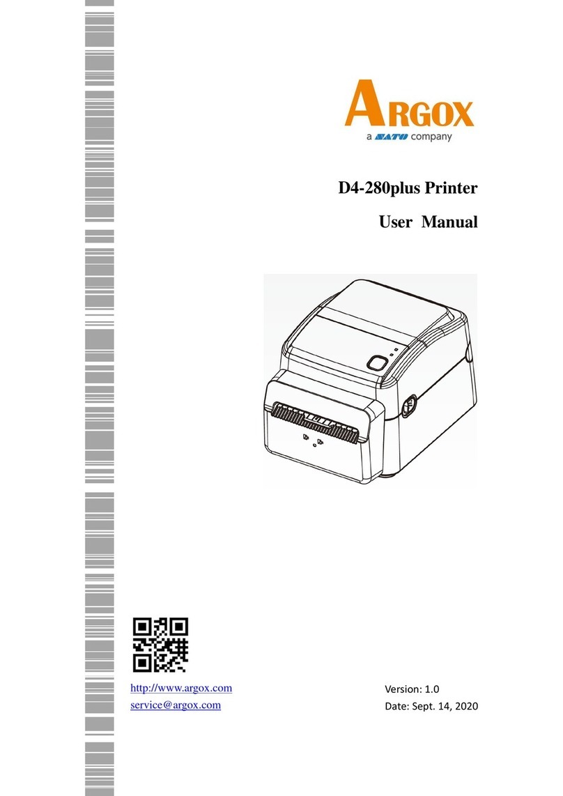SATO Argox D4-280plus User manual SATO Argox D4-280plus User manual