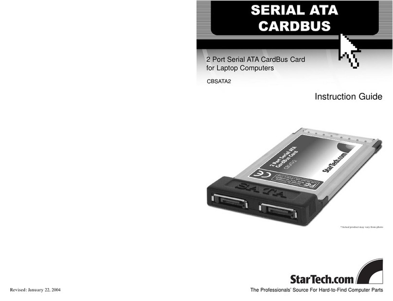 StarTech.com CBSATA2 Manual