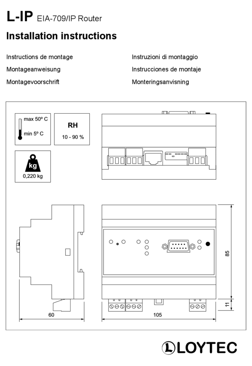LOYTEC L-IP EIA-709 installation instructions