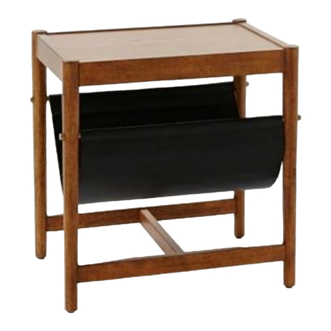West Elm Leather Sling Size Table 556071 User manual West Elm Leather Sling Size Table 556071 User manual