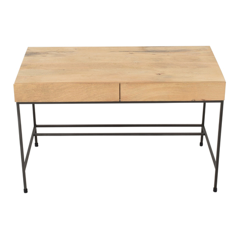 West Elm Rustic storage desk CpA top mango 1203660 User manual