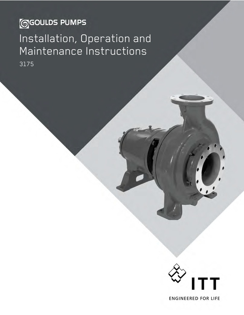 ITT Goulds Pumps 3175 Installation, operation and maintenance instructions ITT Goulds Pumps 3175 Installation, operation and maintenance instructions