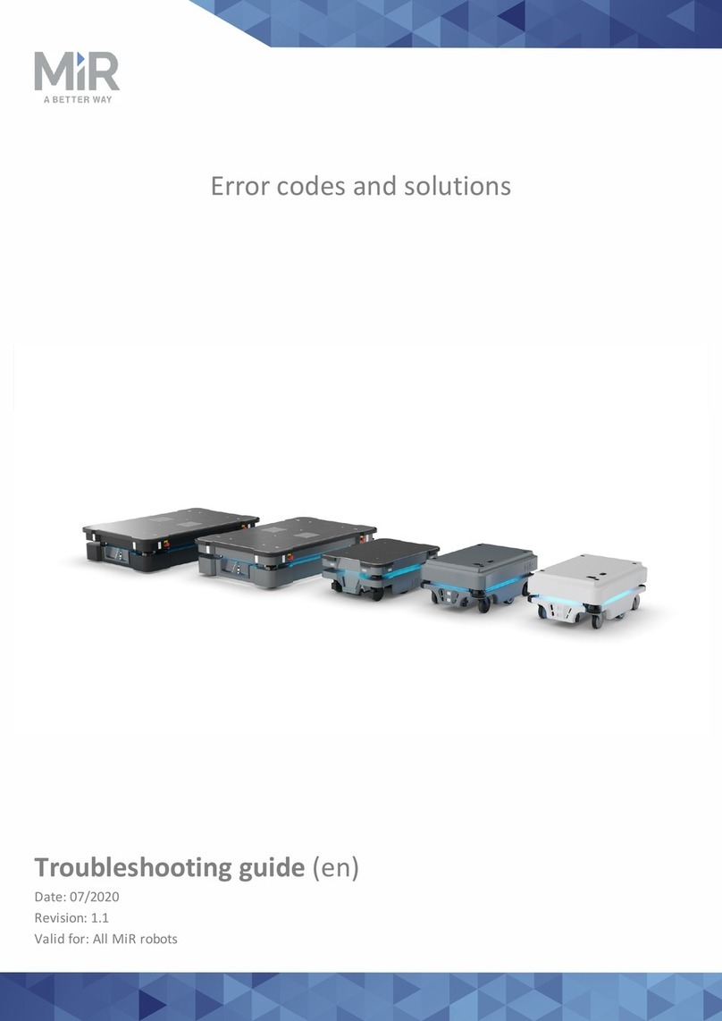Mobile Industrial Robots MiR Series troubleshooting guide