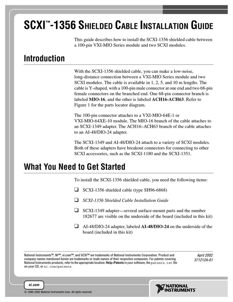 National Instruments SCXI-1356 User manual
