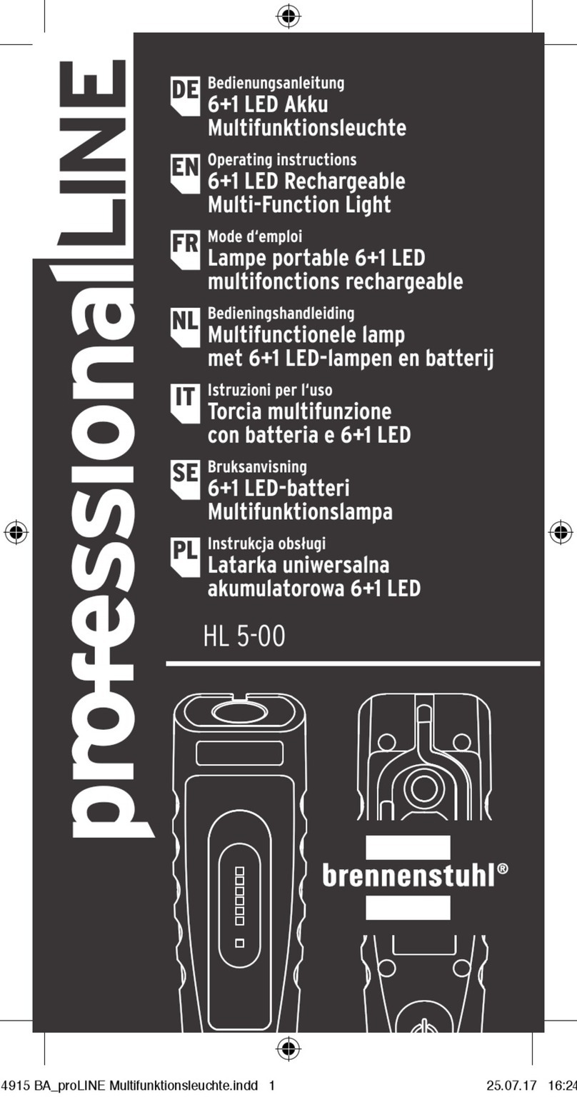 brennenstuhl professionalLINE HL 5-00 User manual