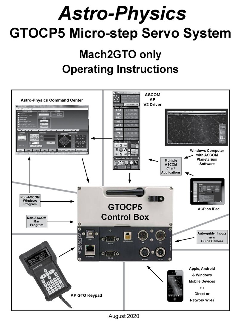 ASTRO-PHYSICS GTOCP5 operating instructions