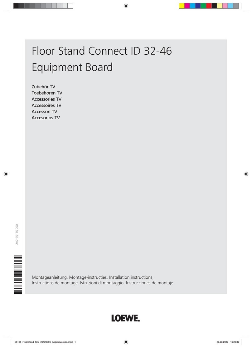 Loewe Floor Stand Connect ID 32-46 installation instructions