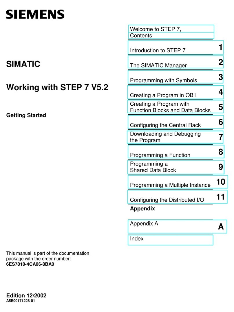 Siemens SIMATIC STEP 7 V5.2 Getting started
