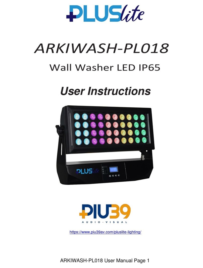 PLUSLITE ARKIWASH-PL018 User manual