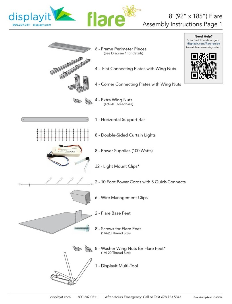 displayit 8' flare User manual