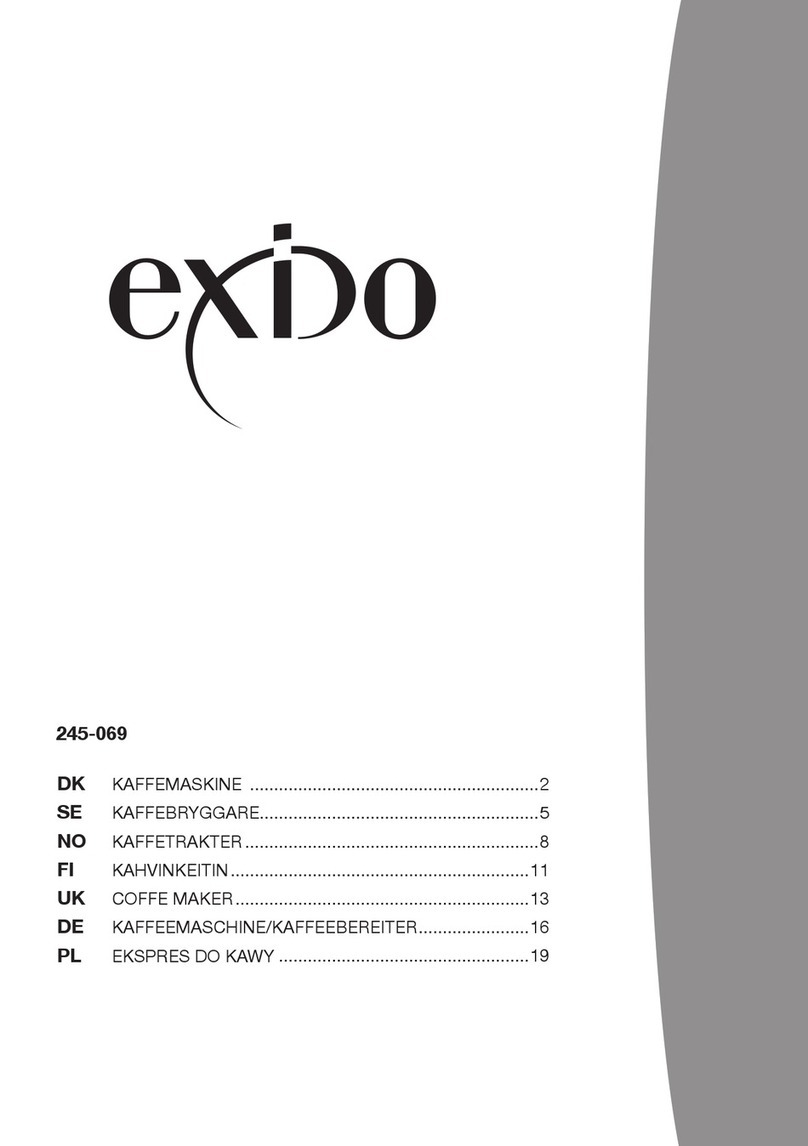 Exido COFFEMAKER 245-069 manual
