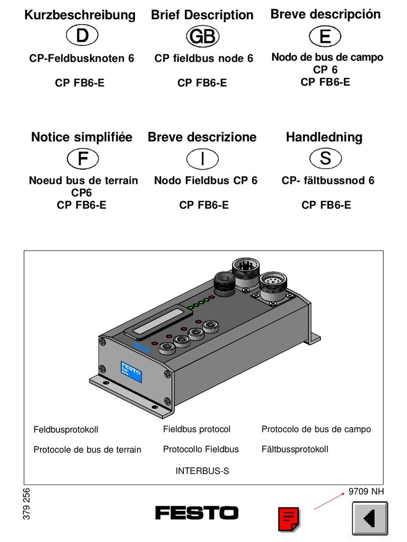 Festo Compact Performance CP-FB6-E Parts list manual