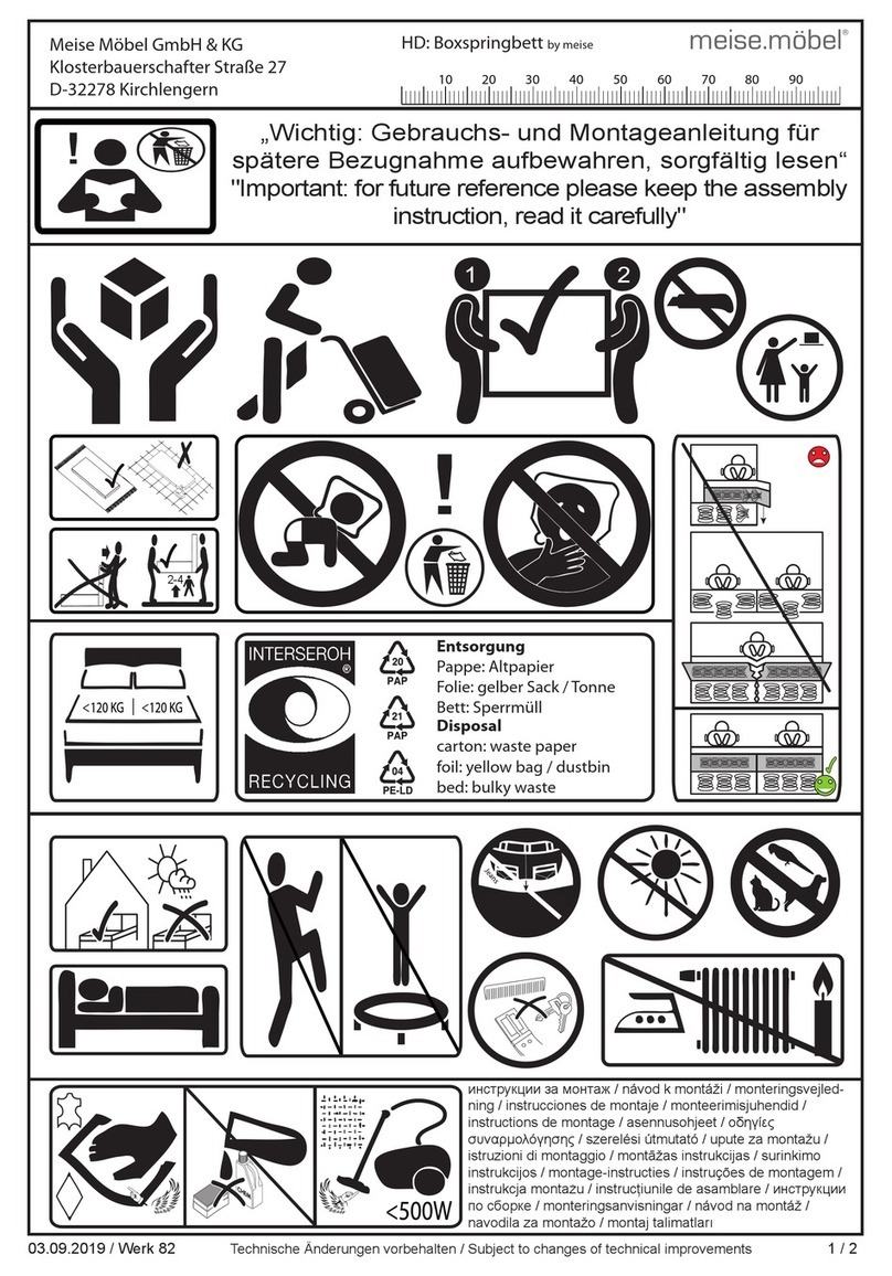 Meise Möbel Boxspringbett quick start guide
