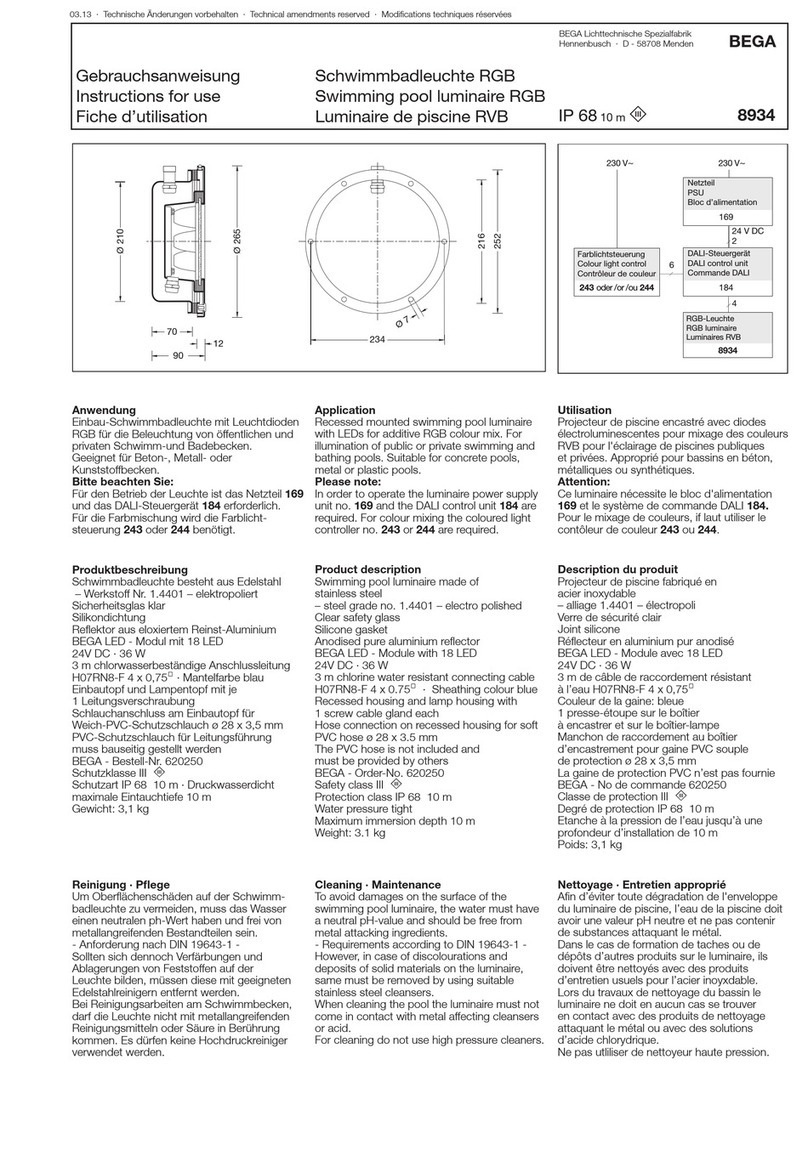 BEGA 8934 Instructions for use