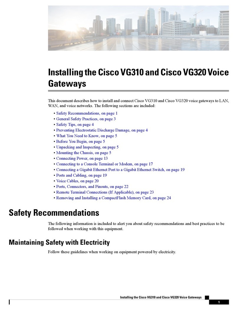 Cisco VG310 Instruction Manual