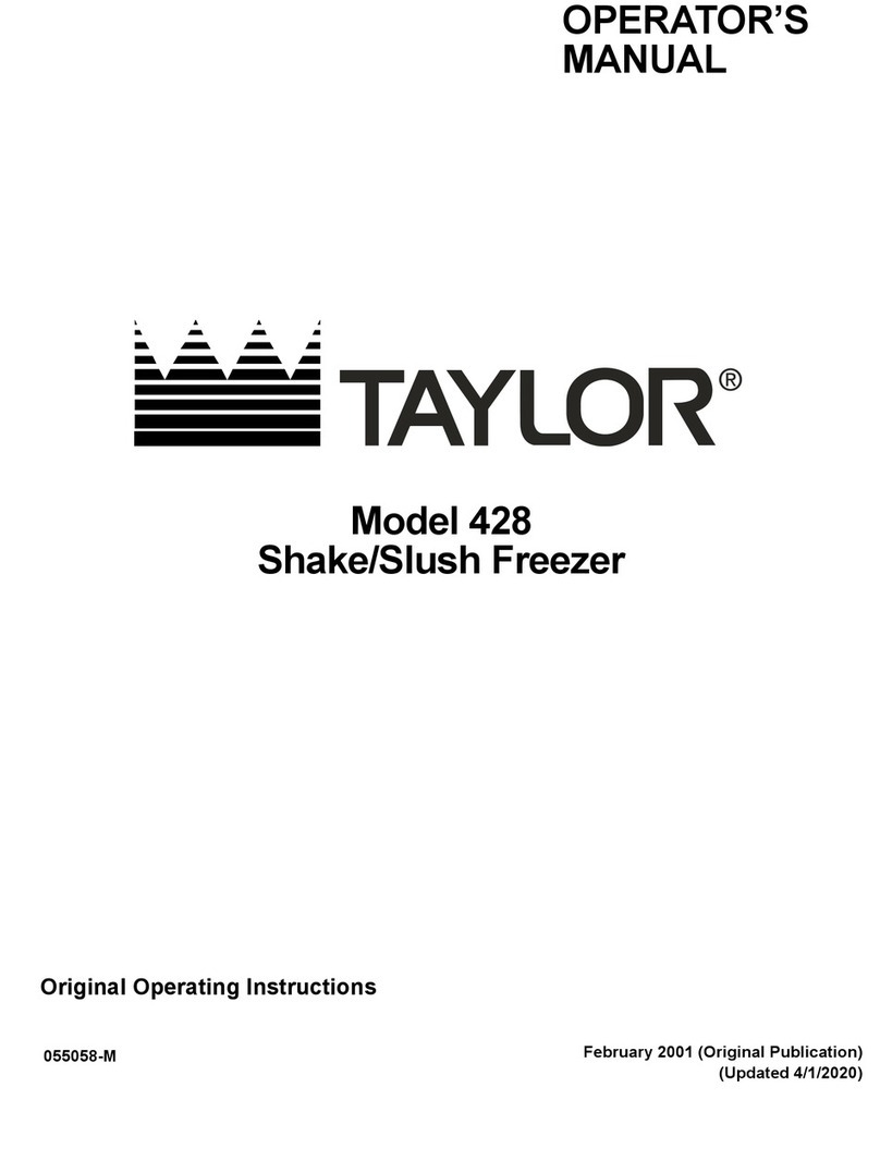 Taylor 428 Operator's manual