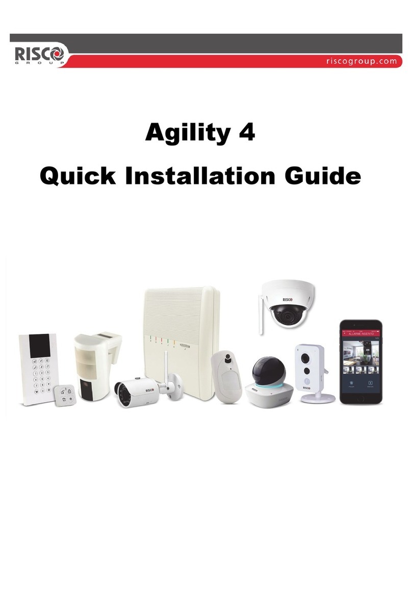 Risco Agility 4 Quick installation guide