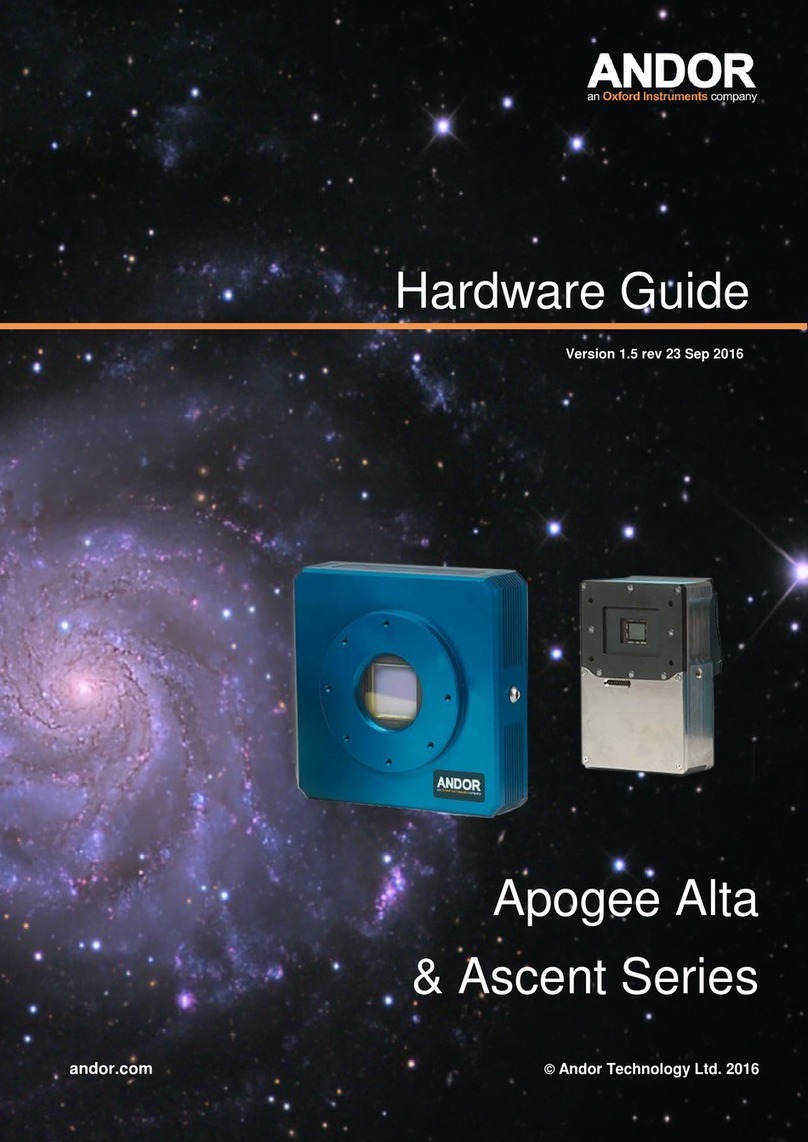 Oxford Instruments Andor Apogee Alta Series Installation instructions