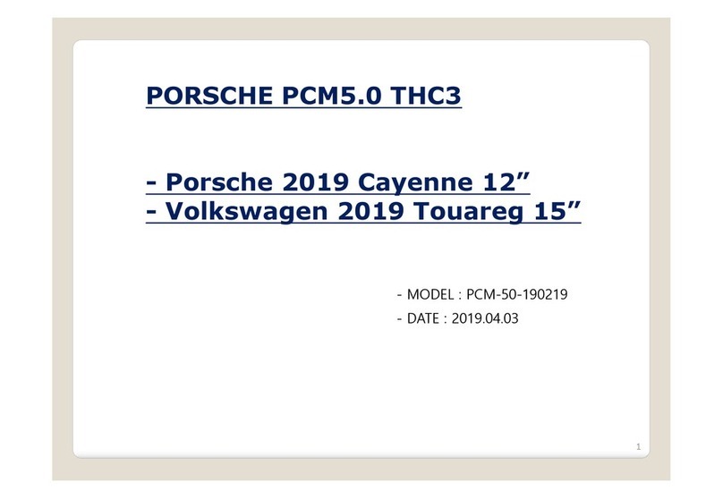 Porsche PCM5.0 THC3 manual