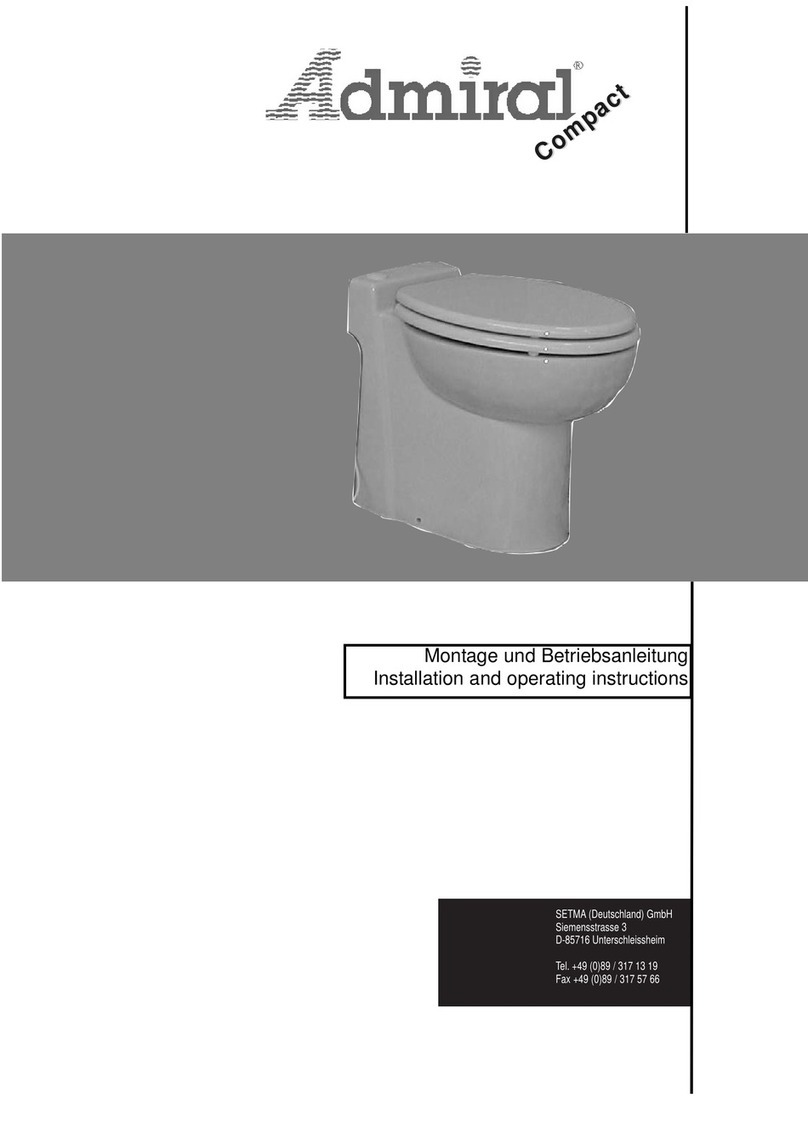 Setma Admiral Compact Installation and operating instructions