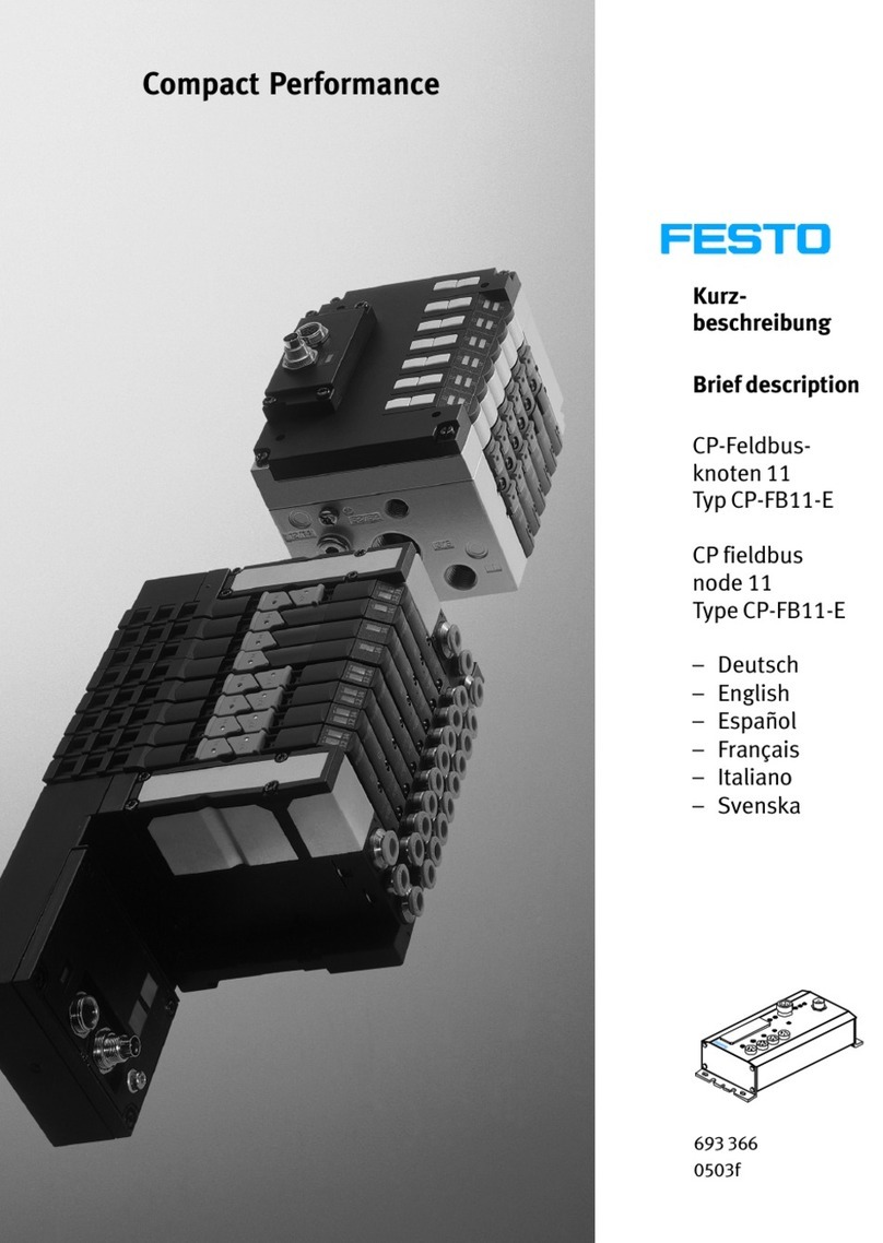 Festo CP-FB11-E Parts list manual Festo CP-FB11-E Parts list manual