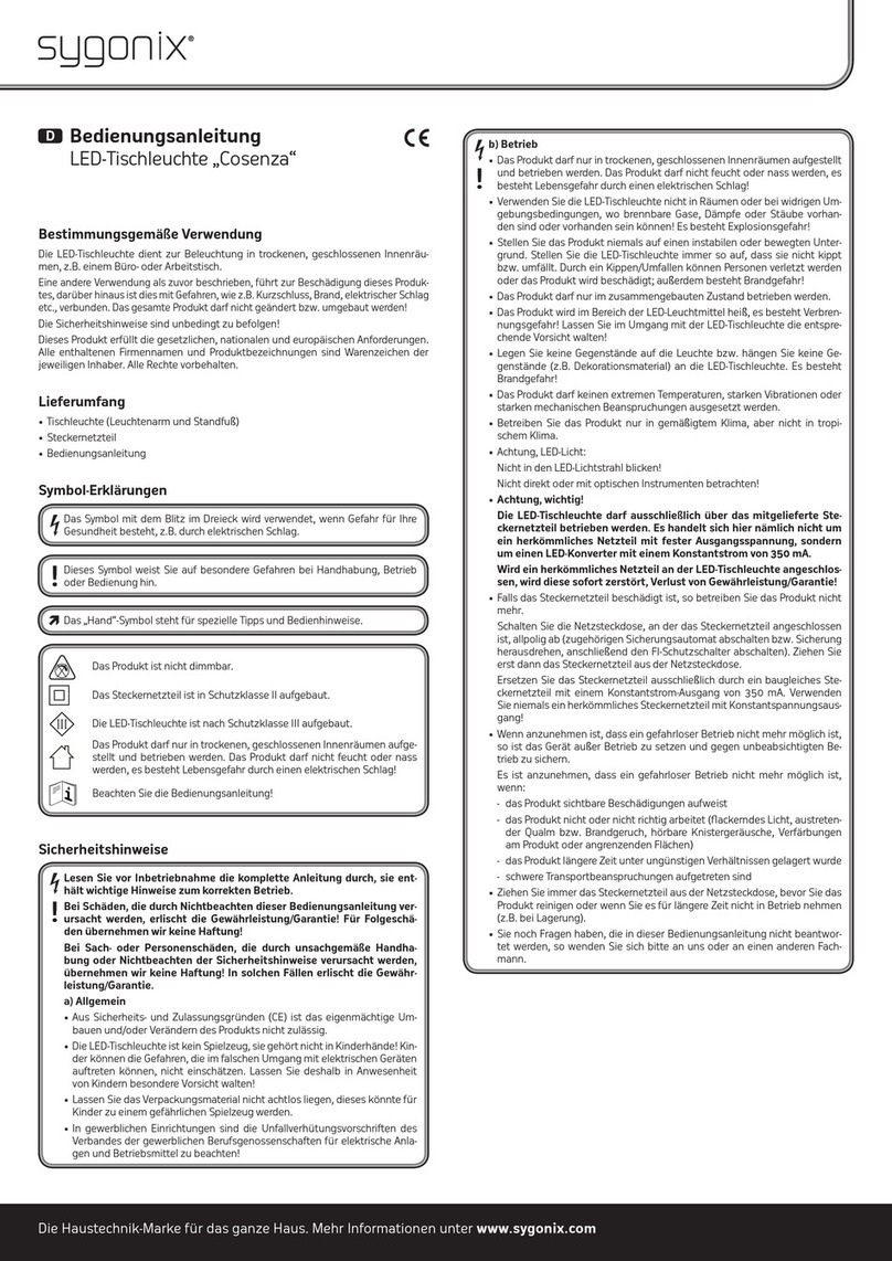 Sygonix Cosenza operating instructions