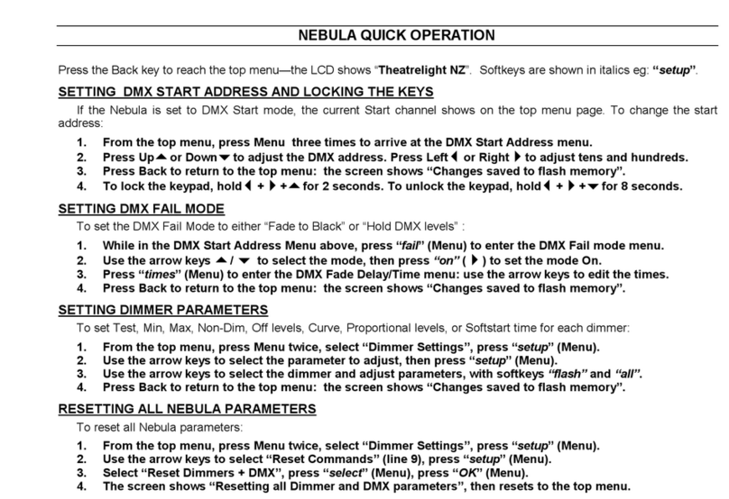 Theatrelight NEBULA Quick operation