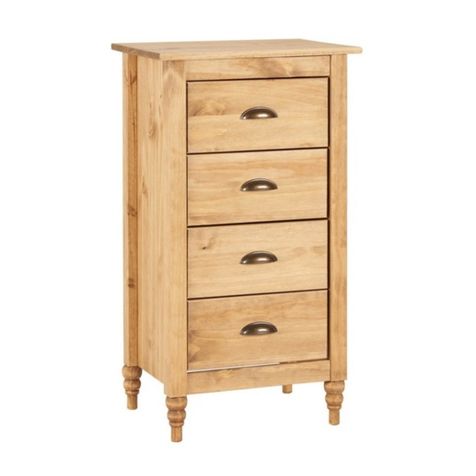 Birlea PEMBROKE 4 DRAWER NARROW CHEST PINE User manual Birlea PEMBROKE 4 DRAWER NARROW CHEST PINE User manual