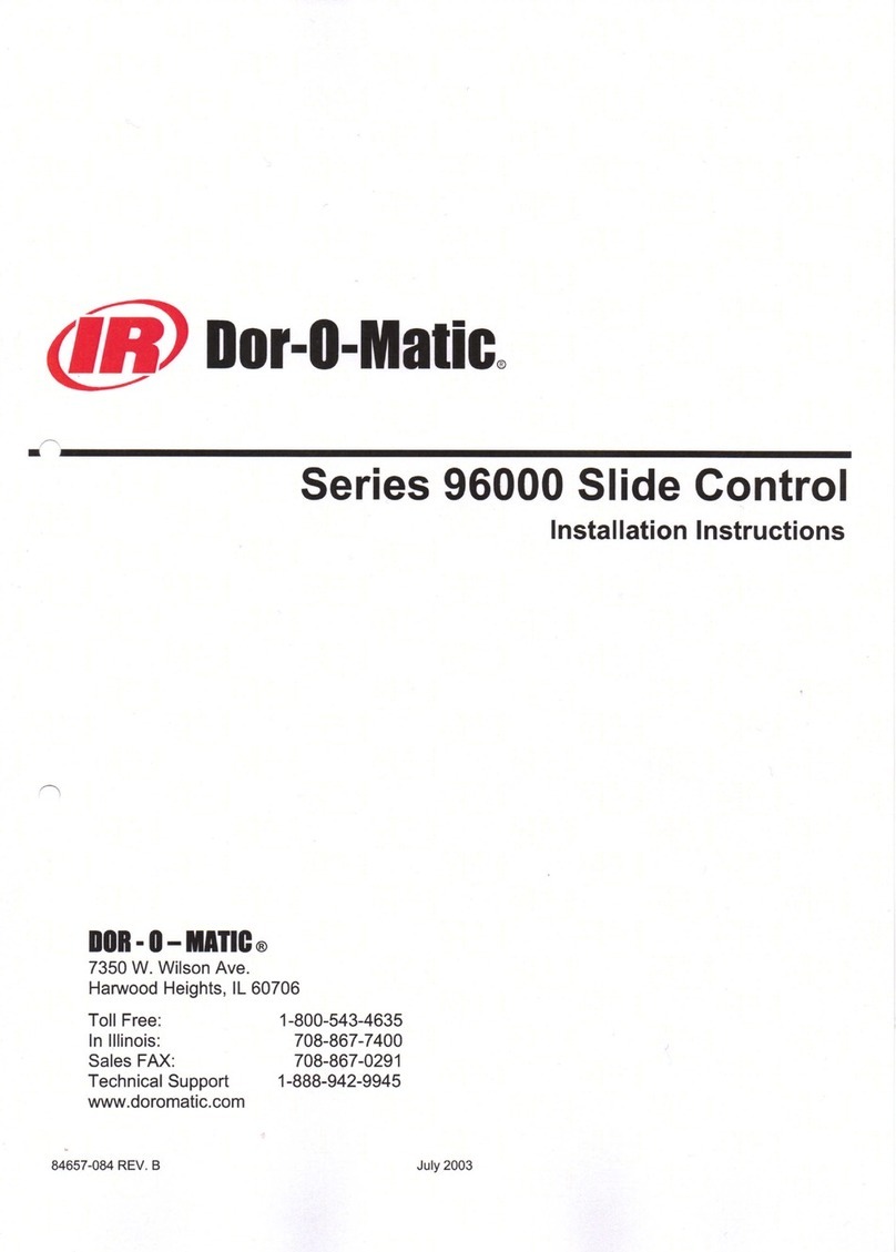 Ingersoll-Rand Dor-O-Matic 96000 Series User manual