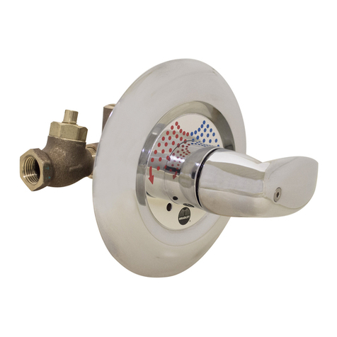 Bradley Equa-Flo Pressure Balancing Valve Operation manual