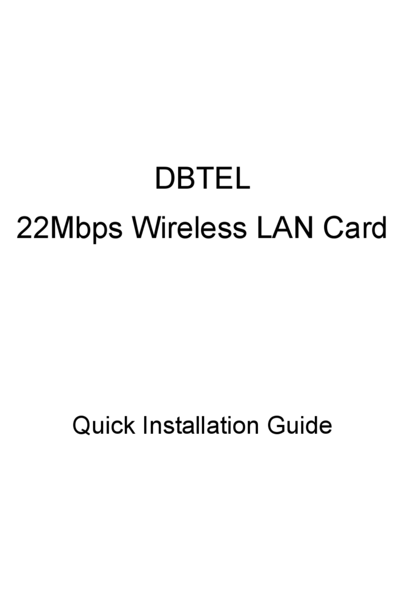 DBTEL DB-6802-L1 Quick installation guide