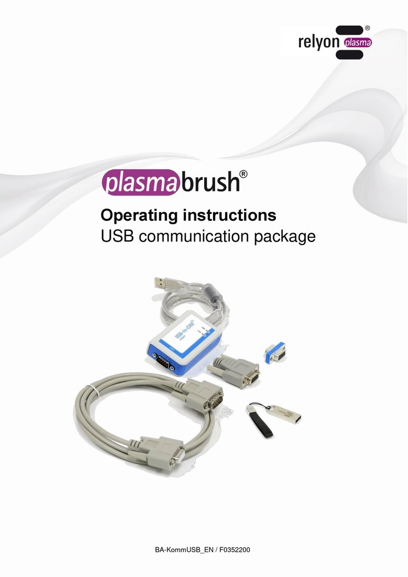 Relyon plasma Brush operating instructions