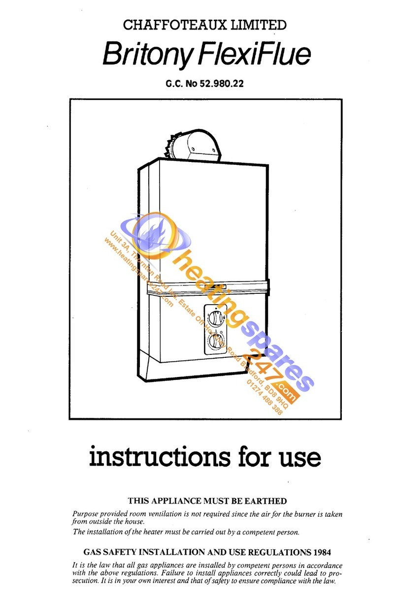 CHAFFOTEAUX Britony FlexiFlue Instructions for use CHAFFOTEAUX Britony FlexiFlue Instructions for use