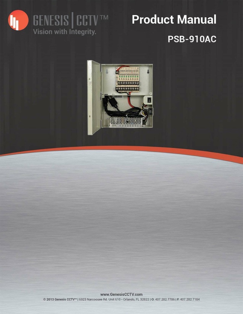 Genesis CCTV PSB-910AC product manual