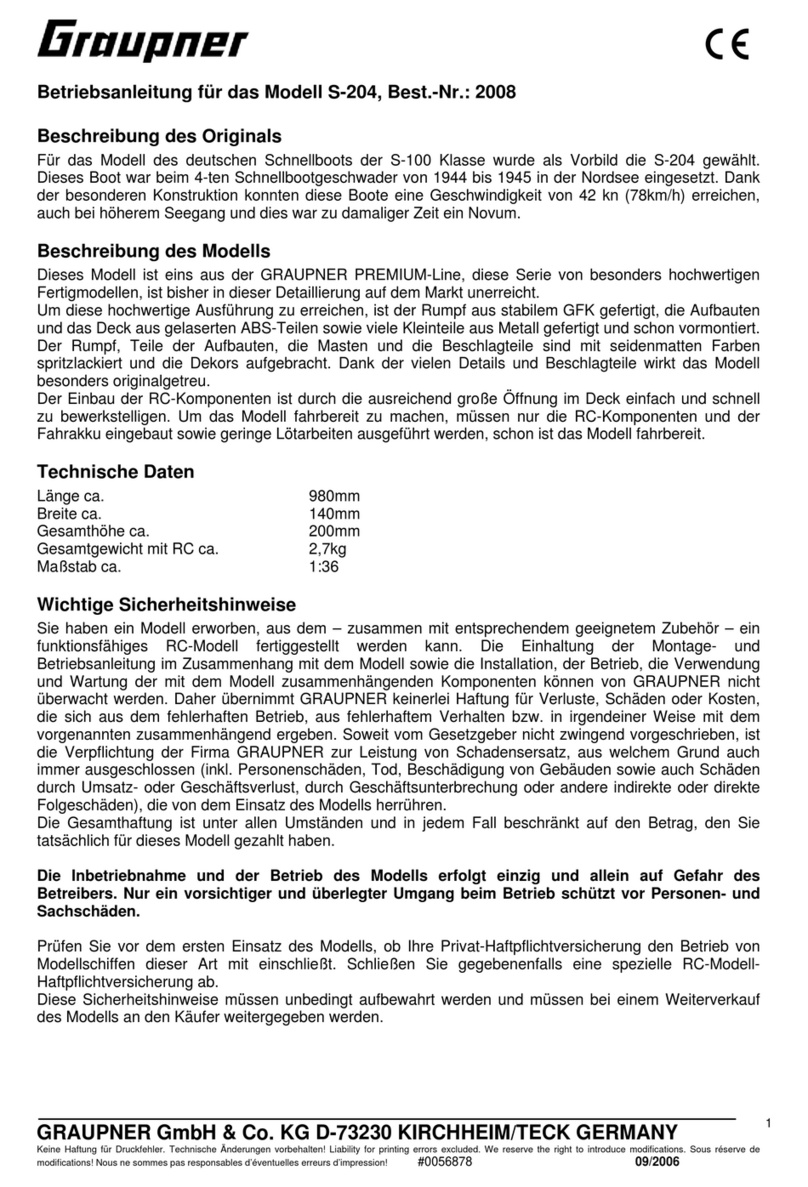 GRAUPNER S-204 User manual