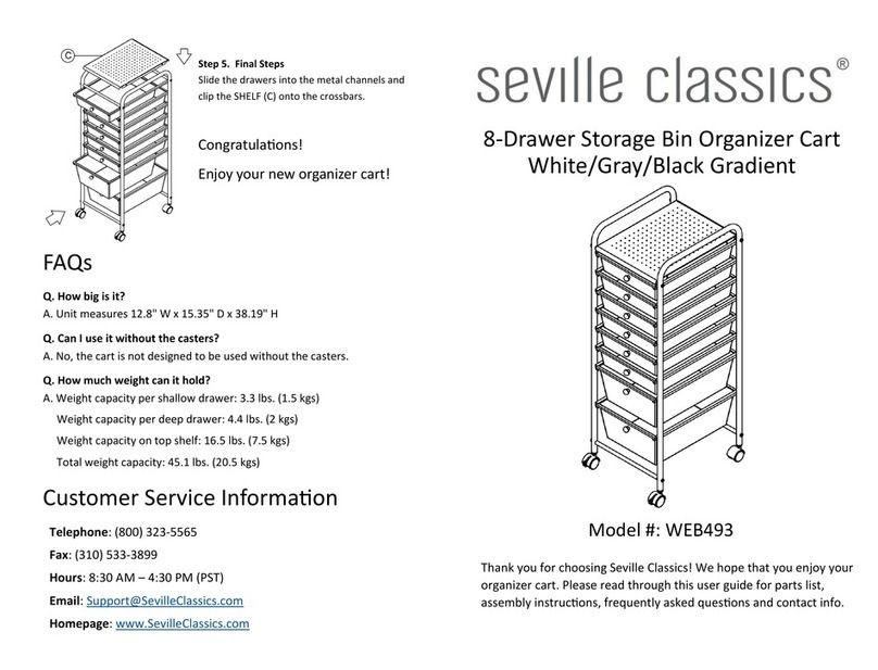 Seville Classics WEB493 Assembly instructions