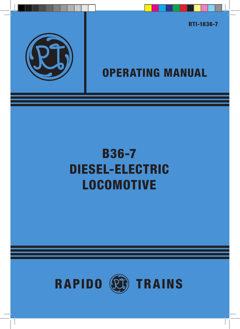 Rapido Trains B36 -7 operating manual Rapido Trains B36 -7 operating manual