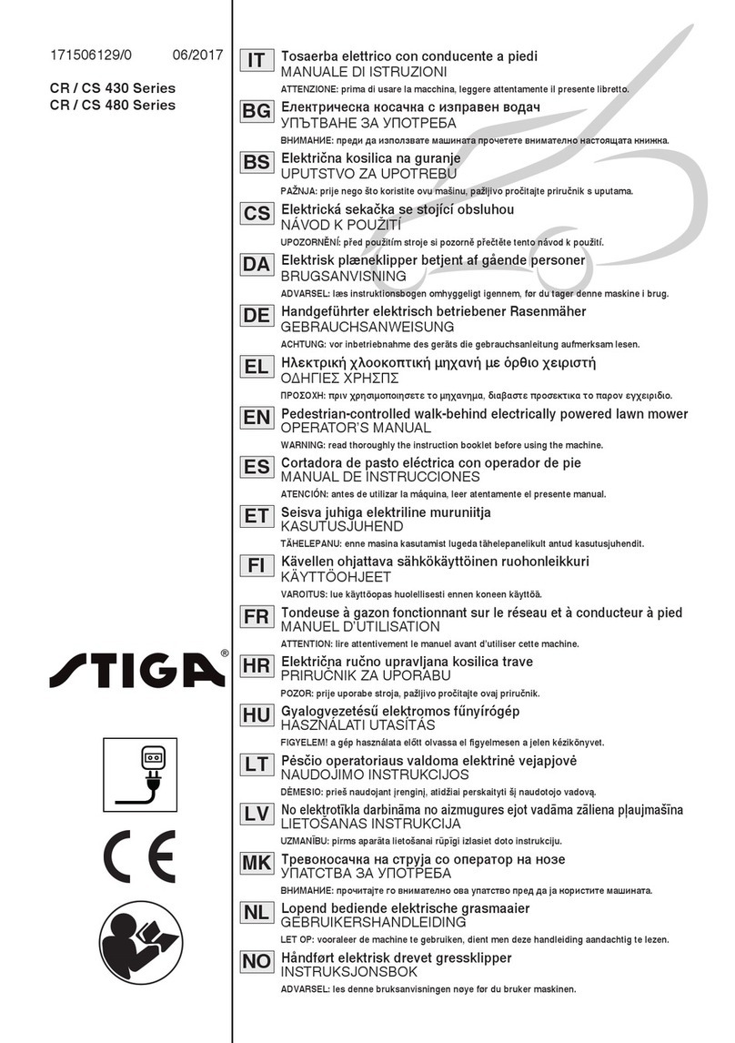 Stiga CR 430 Series User manual