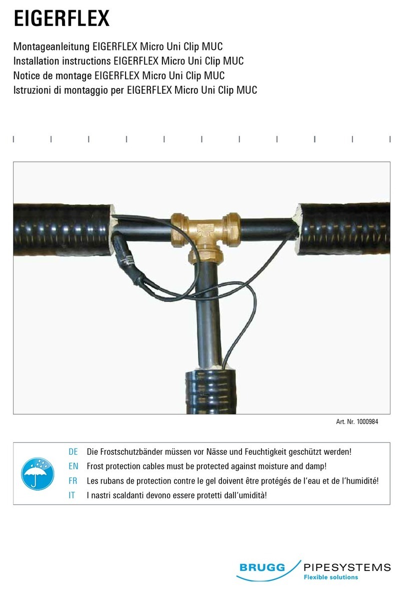 Brugg Pipesystems EIGERFLEX Micro Uni Clip MUC installation instructions