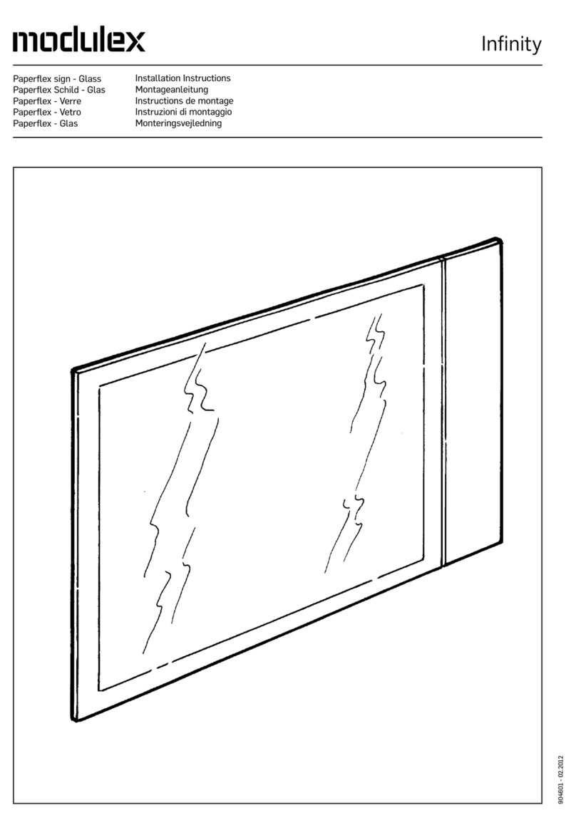 Modulex Infinity Series installation instructions
