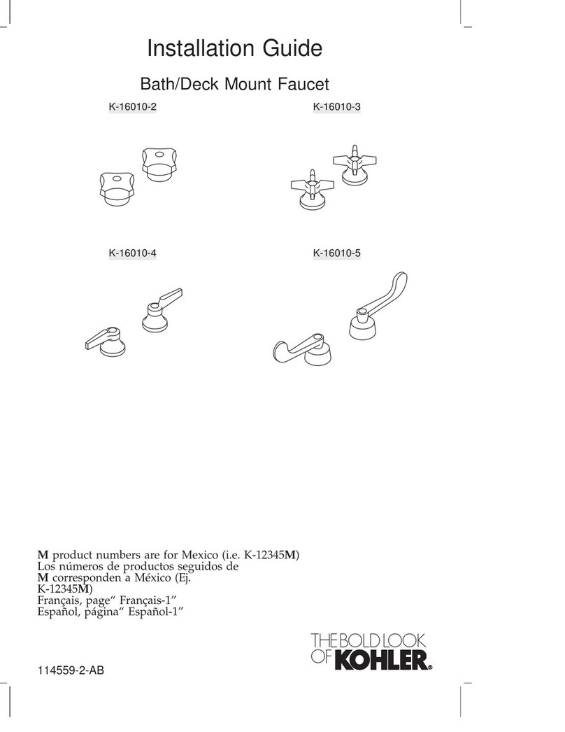 Kohler K-16010-2 User manual