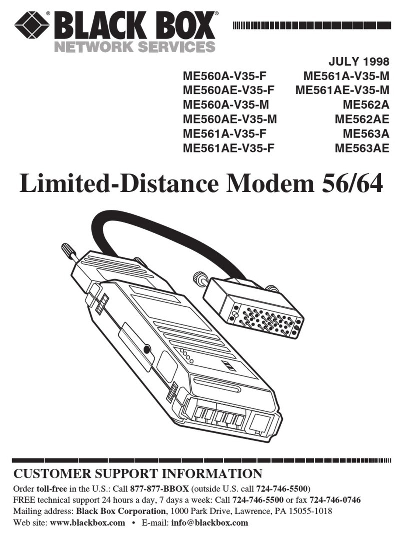 Black Box ME560A-V35-F User manual