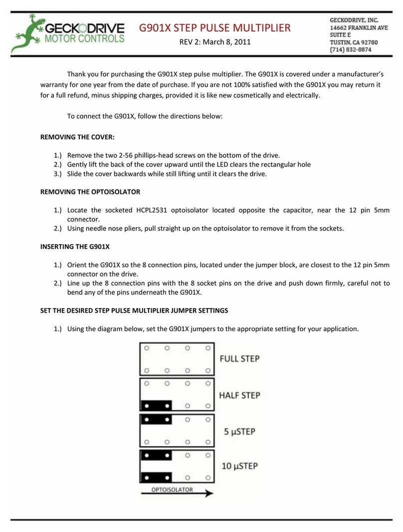 Geckodrive G901X manual