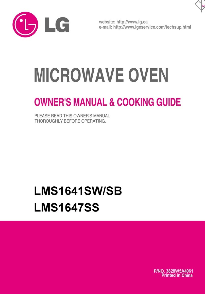 LG LMS1641SW owner's manual