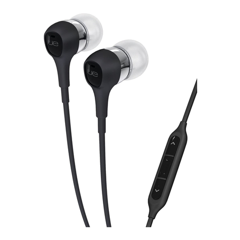 Logitech Ultimate Ears 350 User manual
