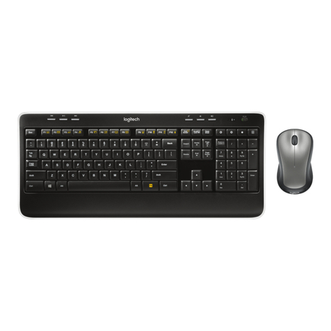 Logitech Wireless combo MK520 User manual